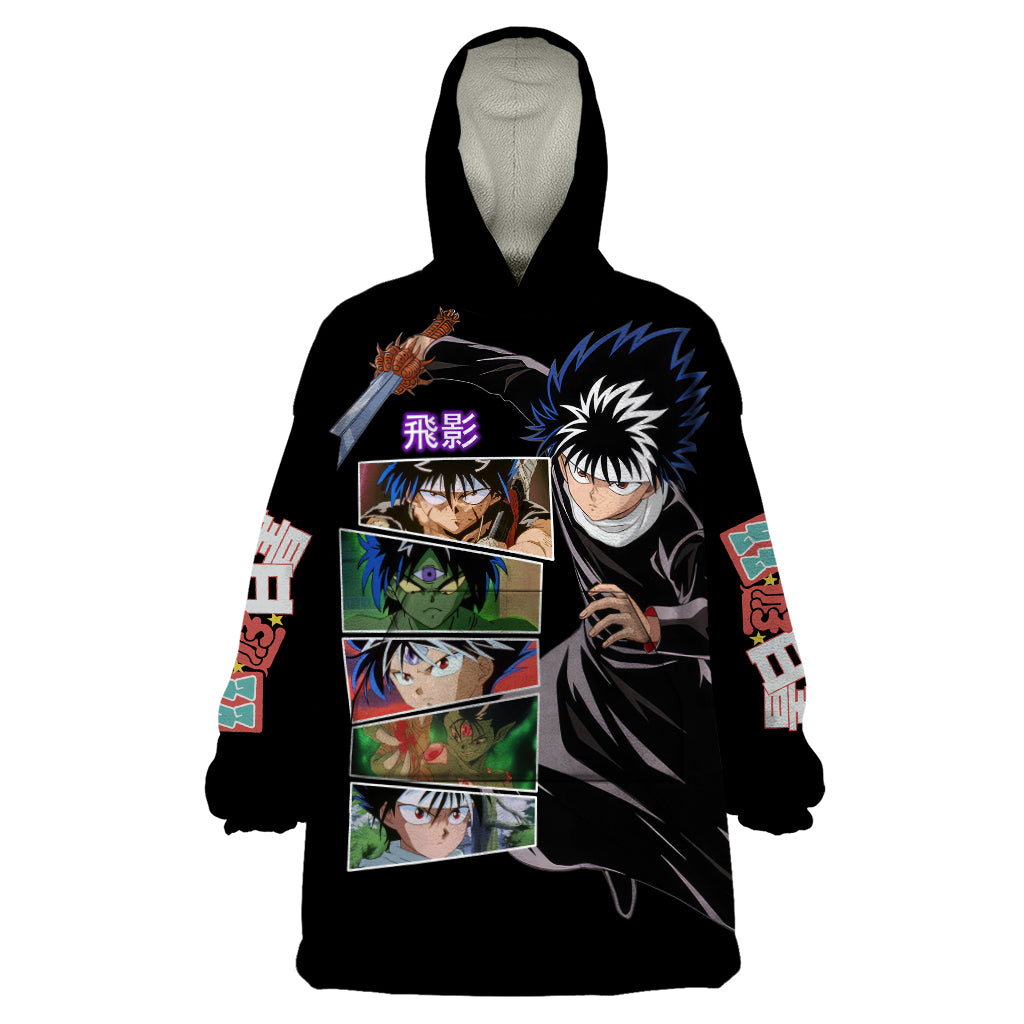 Hiei Wearable Blanket Hoodie YuYu Hakusho