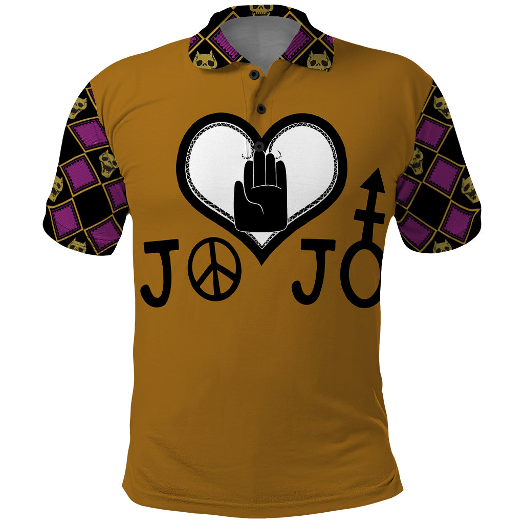 JJBA Symbols Polo Shirt JJBAs