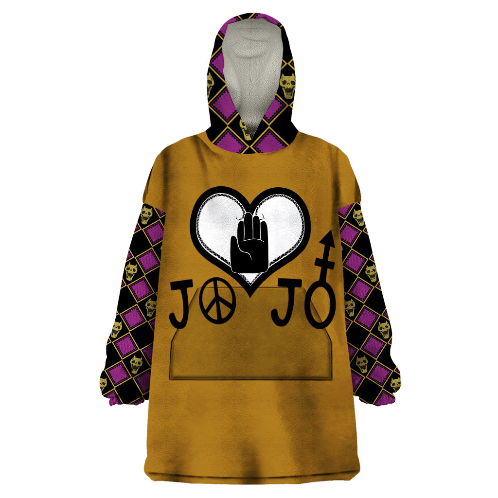 JJBA Symbols Wearable Blanket Hoodie JJBAs