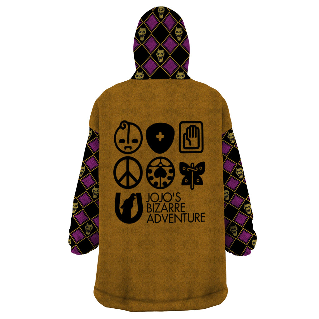 JJBA Symbols Wearable Blanket Hoodie JJBAs