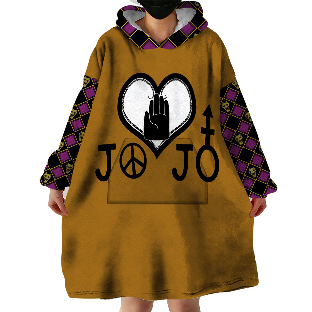 JJBA Symbols Wearable Blanket Hoodie JJBAs