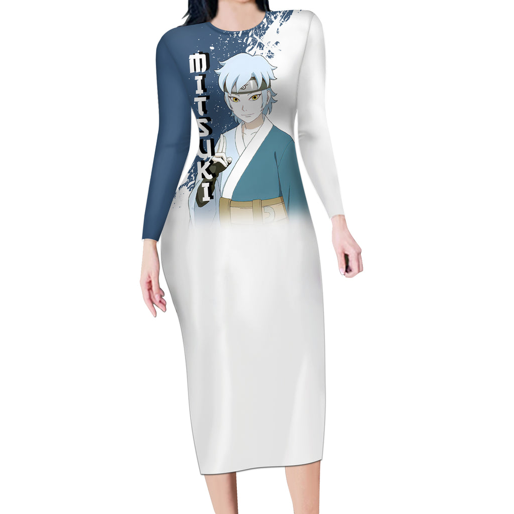 Mitsuki Long Sleeve Bodycon Dress Boruto