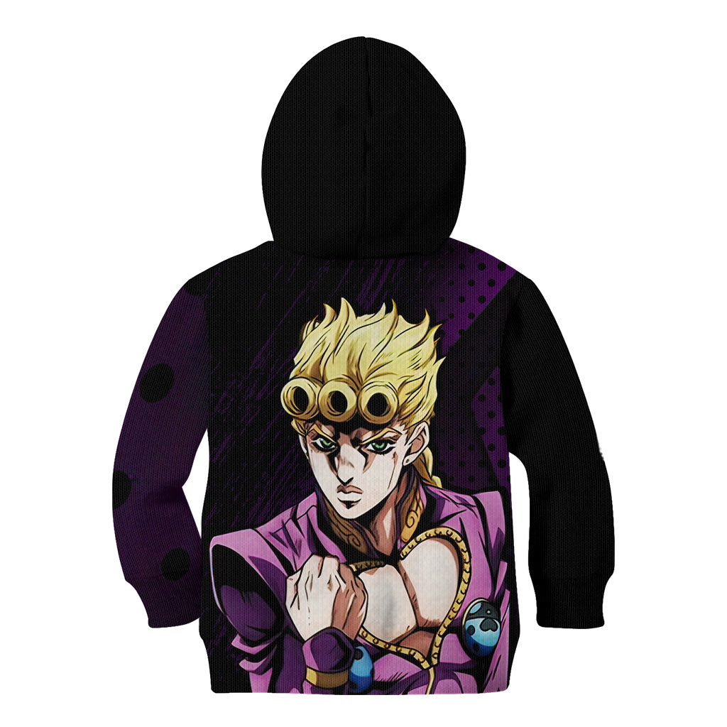 Giorno Giovanna Kid Hoodie JJBAs Anime Style