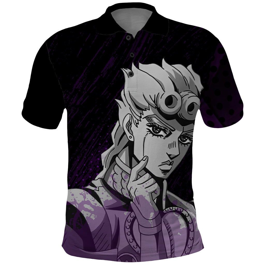 Giorno Giovanna Polo Shirt JJBAs Anime Style