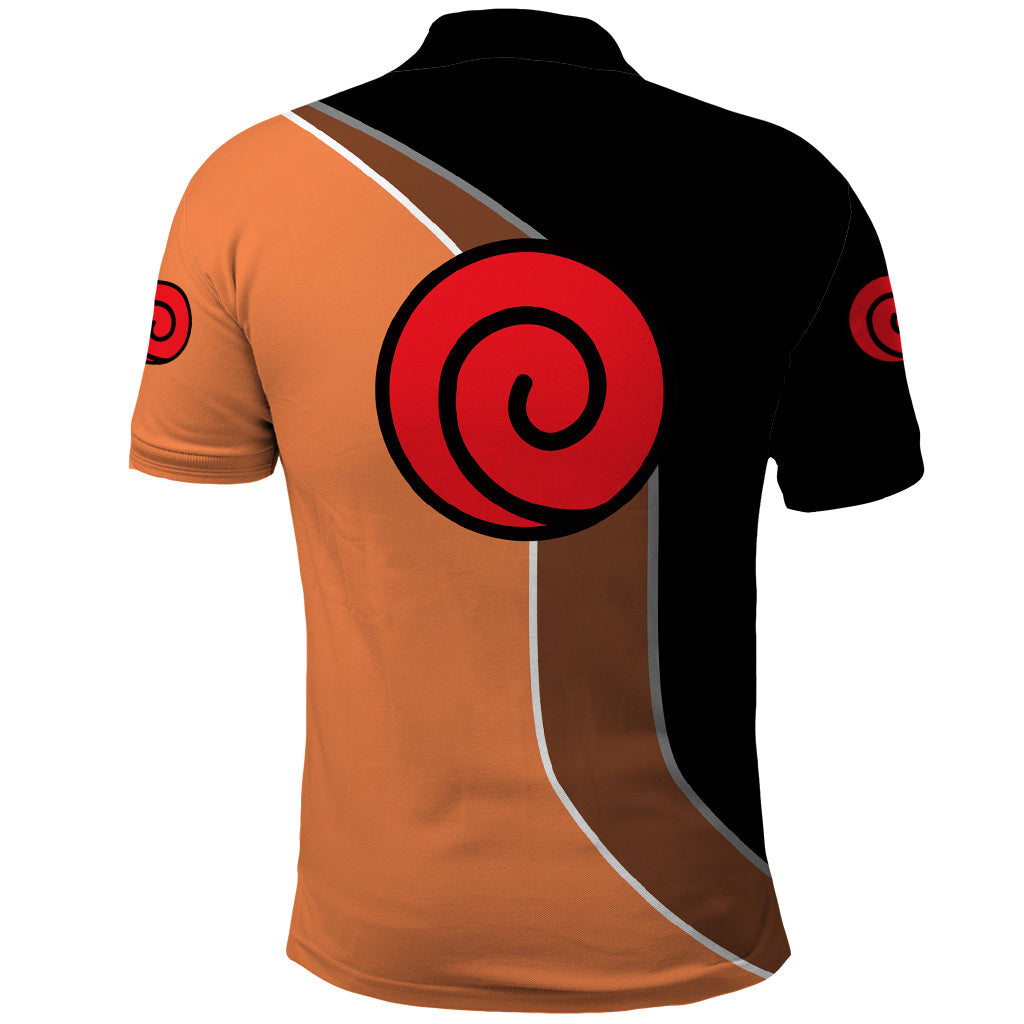 Nrt Uzumaki - Naruto Polo Shirt Anime Mix Manga Style