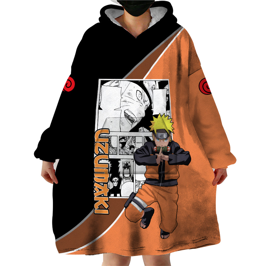 Nrt Uzumaki - Naruto Wearable Blanket Hoodie Anime Mix Manga Style
