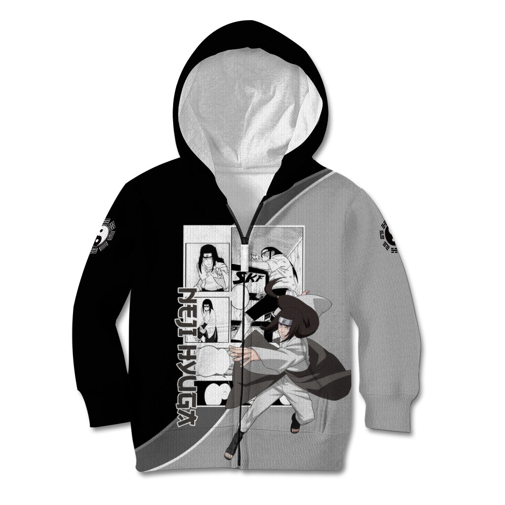 Neji Hyuga - Naruto Kid Hoodie Anime Mix Manga Style