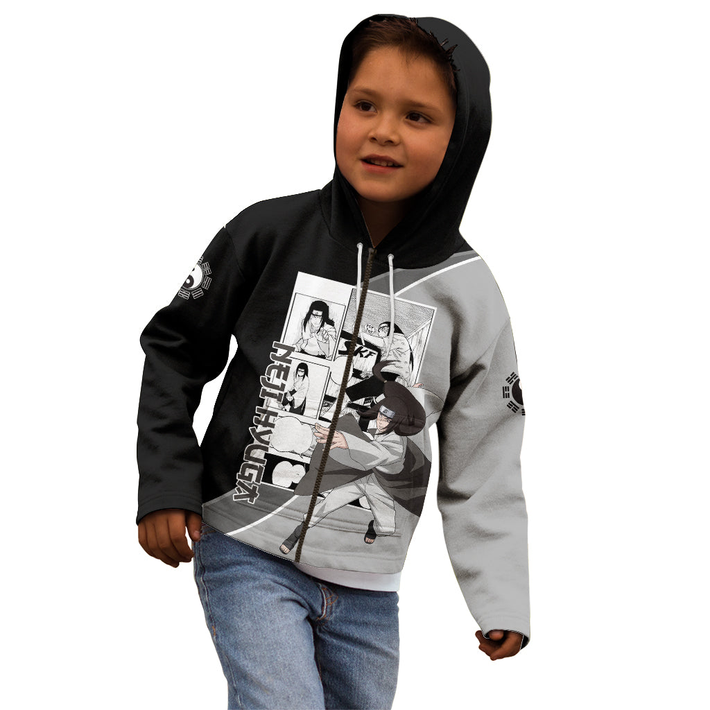 Neji Hyuga - Naruto Kid Hoodie Anime Mix Manga Style