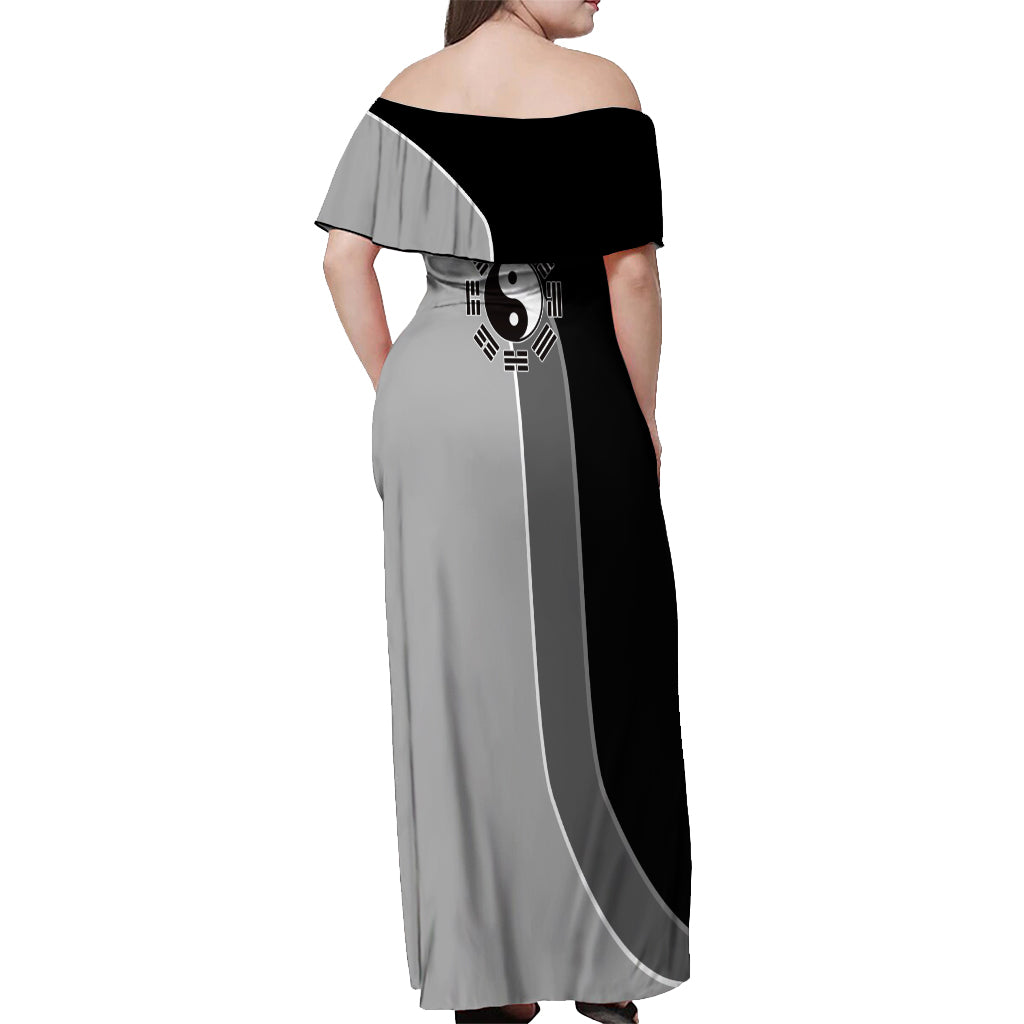 Neji Hyuga - Naruto Off Shoulder Maxi Dress Anime Mix Manga Style