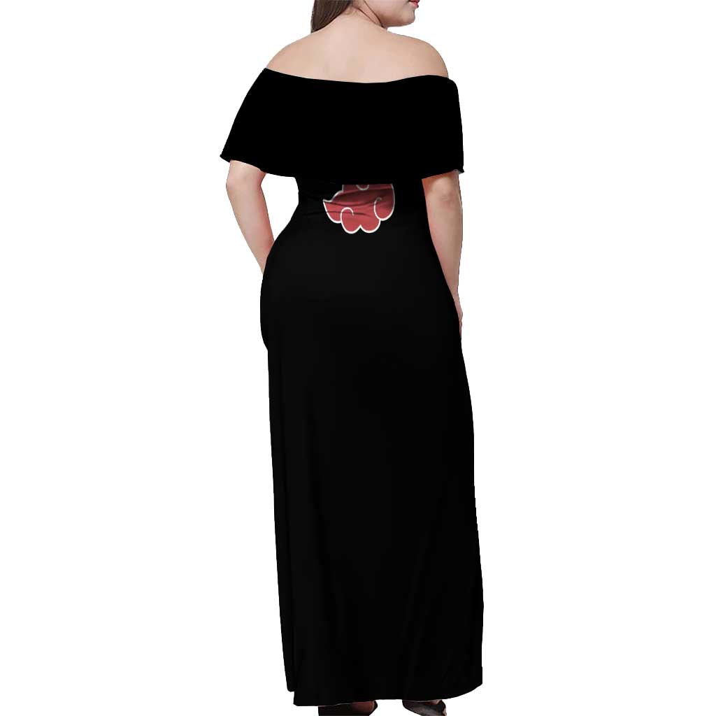 Hidan - Naruto Off Shoulder Maxi Dress Anime Mix Manga Style