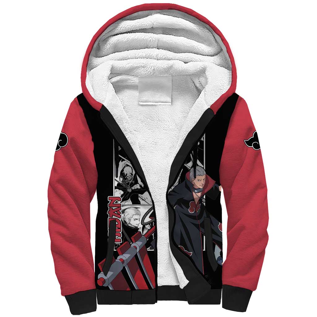Hidan - Naruto Sherpa Hoodie Anime Mix Manga Style