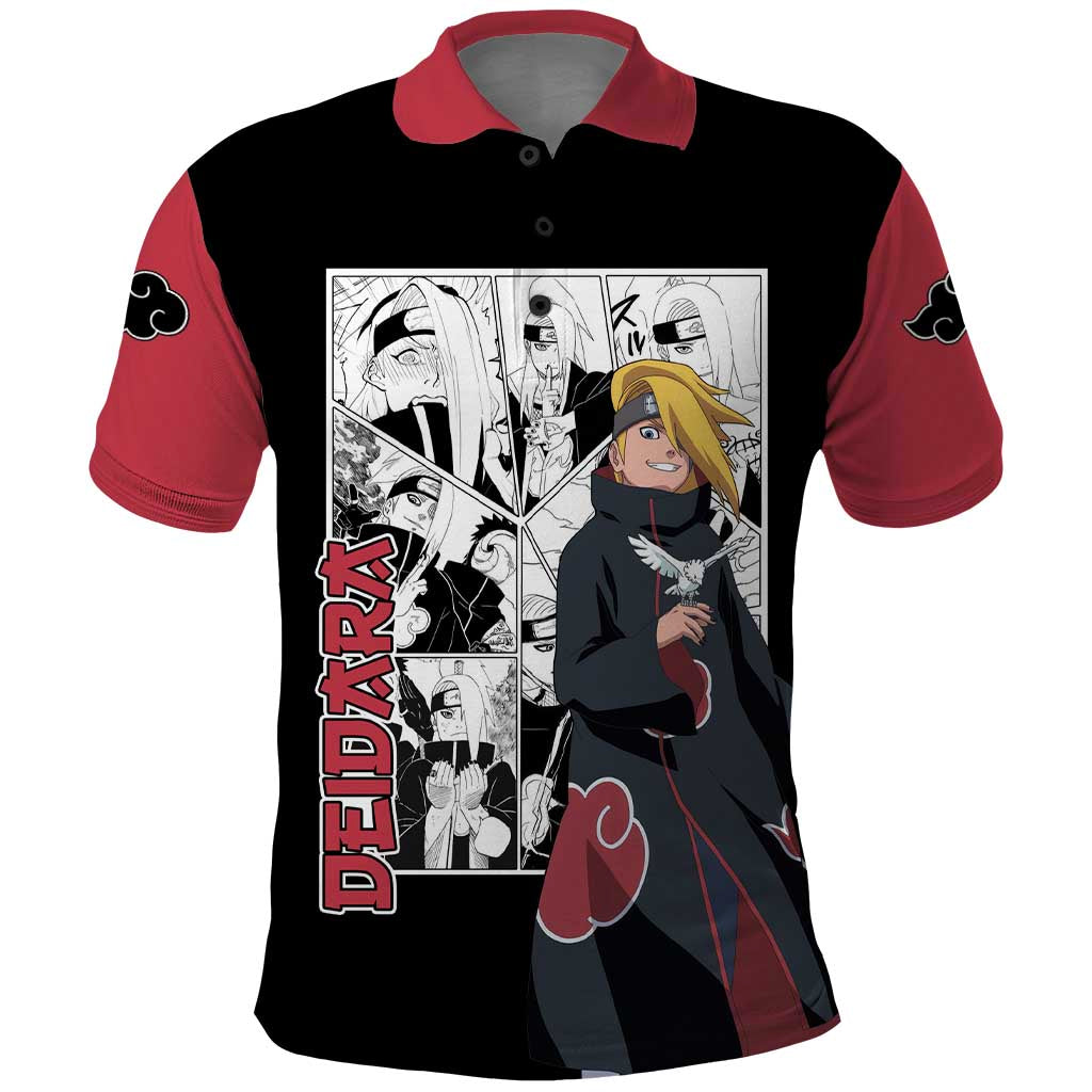 Deidara - Naruto Polo Shirt Anime Mix Manga Style