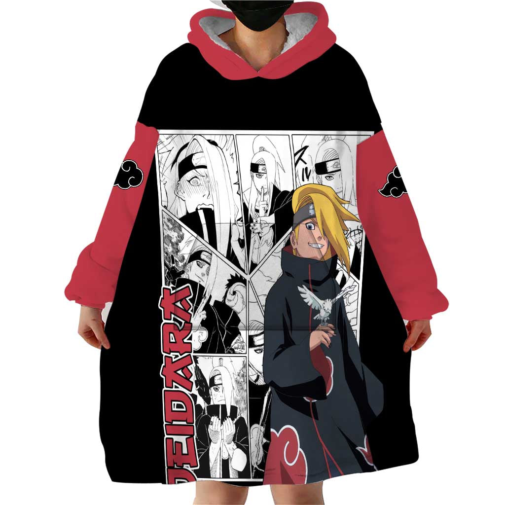 Deidara - Naruto Wearable Blanket Hoodie Anime Mix Manga Style