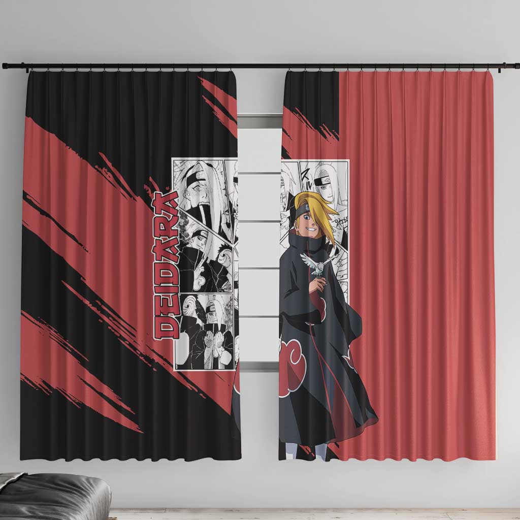 Deidara - Naruto Window Curtain Anime Mix Manga Style