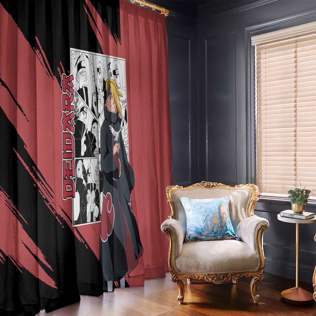 Deidara - Naruto Window Curtain Anime Mix Manga Style