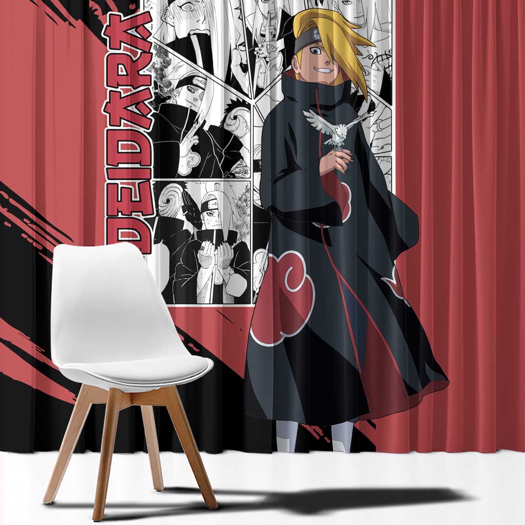 Deidara - Naruto Window Curtain Anime Mix Manga Style