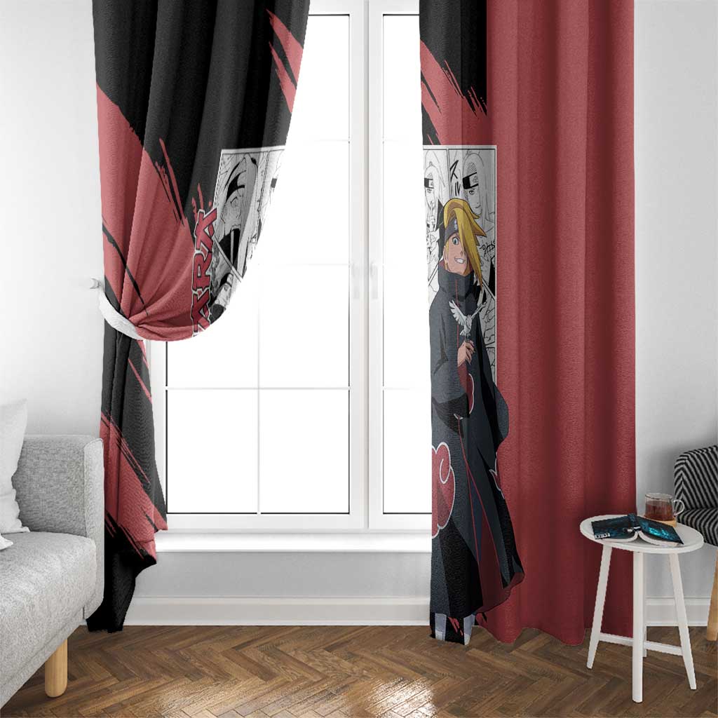 Deidara - Naruto Window Curtain Anime Mix Manga Style