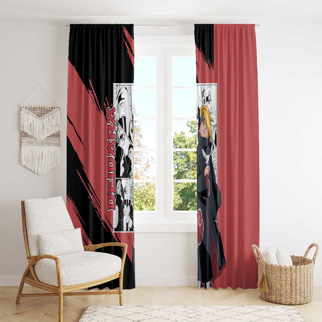 Deidara - Naruto Window Curtain Anime Mix Manga Style