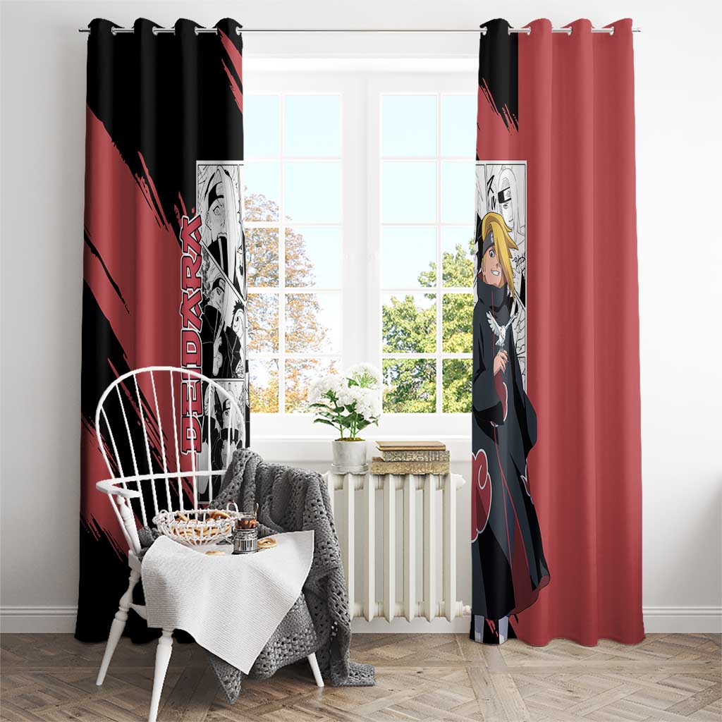 Deidara - Naruto Window Curtain Anime Mix Manga Style