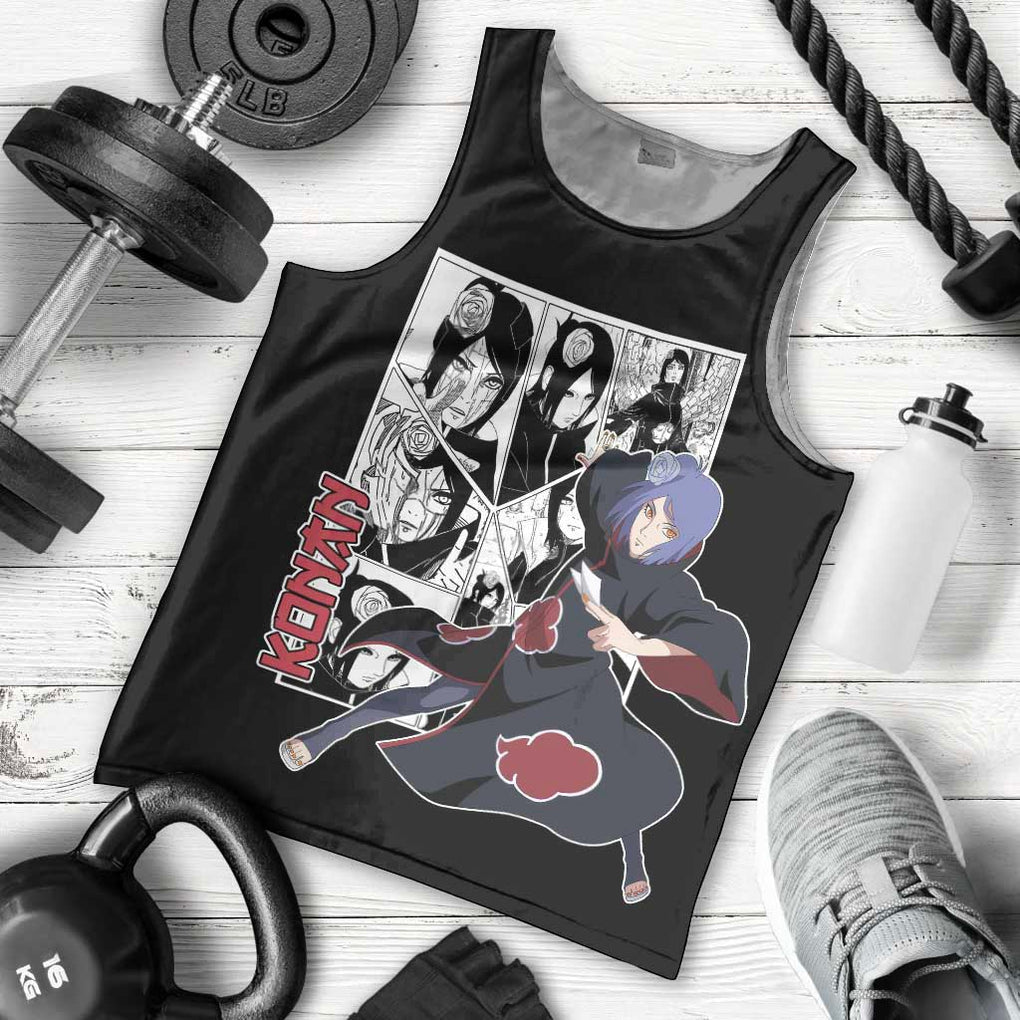 Konan - Naruto Men Tank Top Anime Mix Manga Style