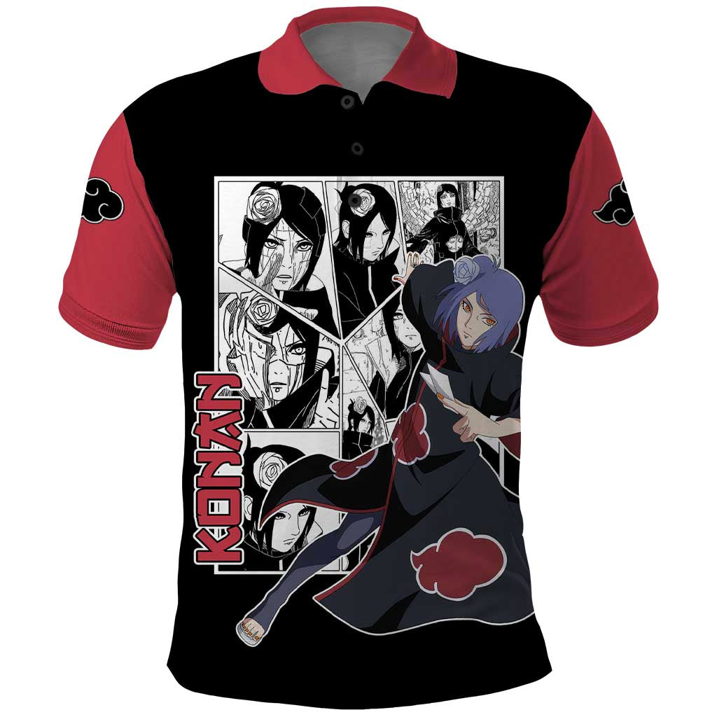 Konan - Naruto Polo Shirt Anime Mix Manga Style