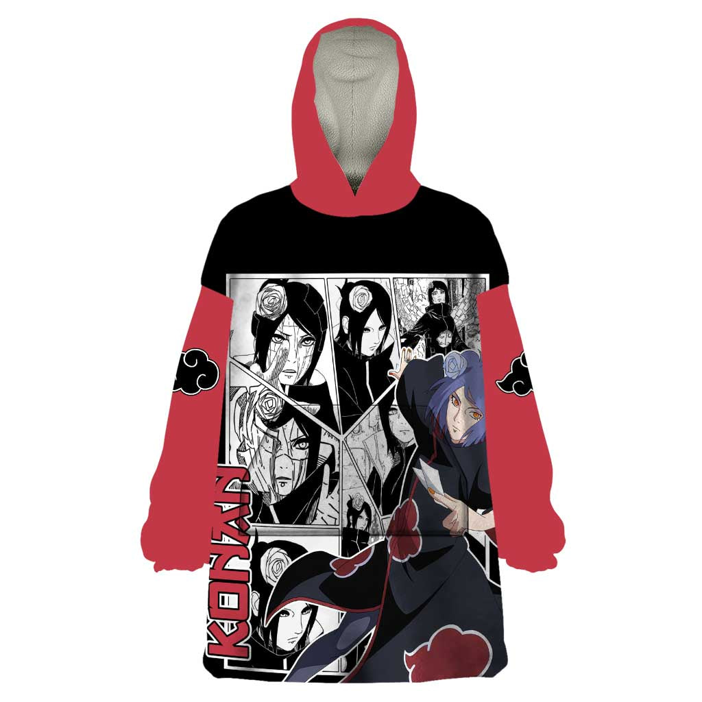 Konan - Naruto Wearable Blanket Hoodie Anime Mix Manga Style