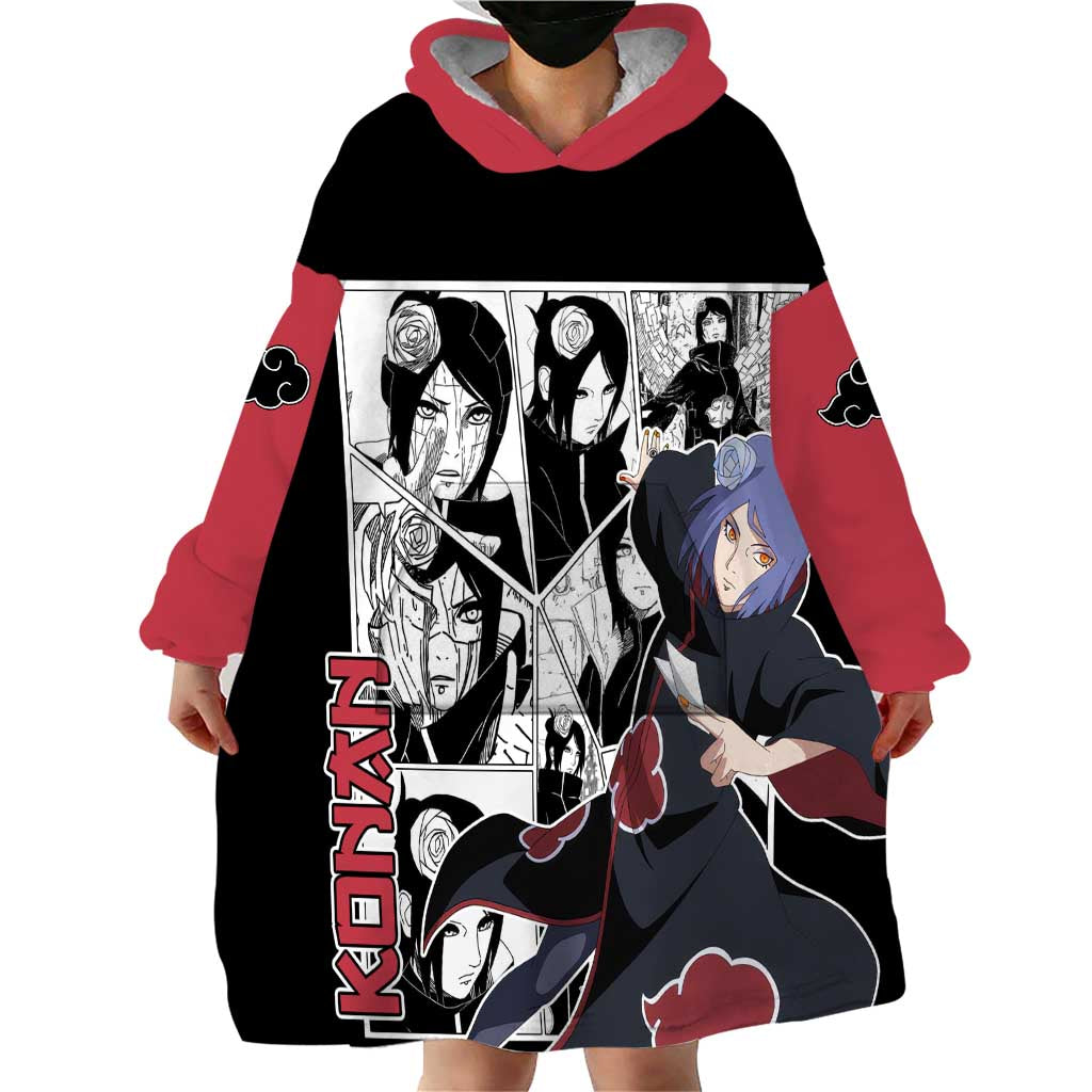 Konan - Naruto Wearable Blanket Hoodie Anime Mix Manga Style