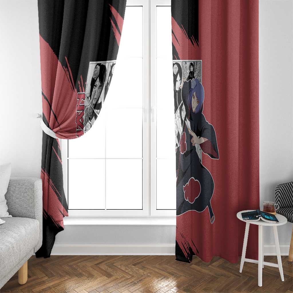 Konan - Naruto Window Curtain Anime Mix Manga Style