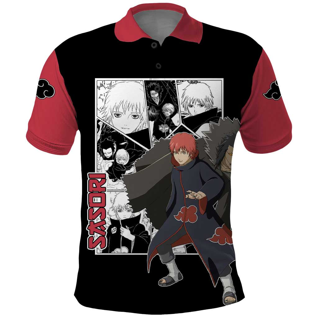 Sasori - Naruto Polo Shirt Anime Mix Manga Style