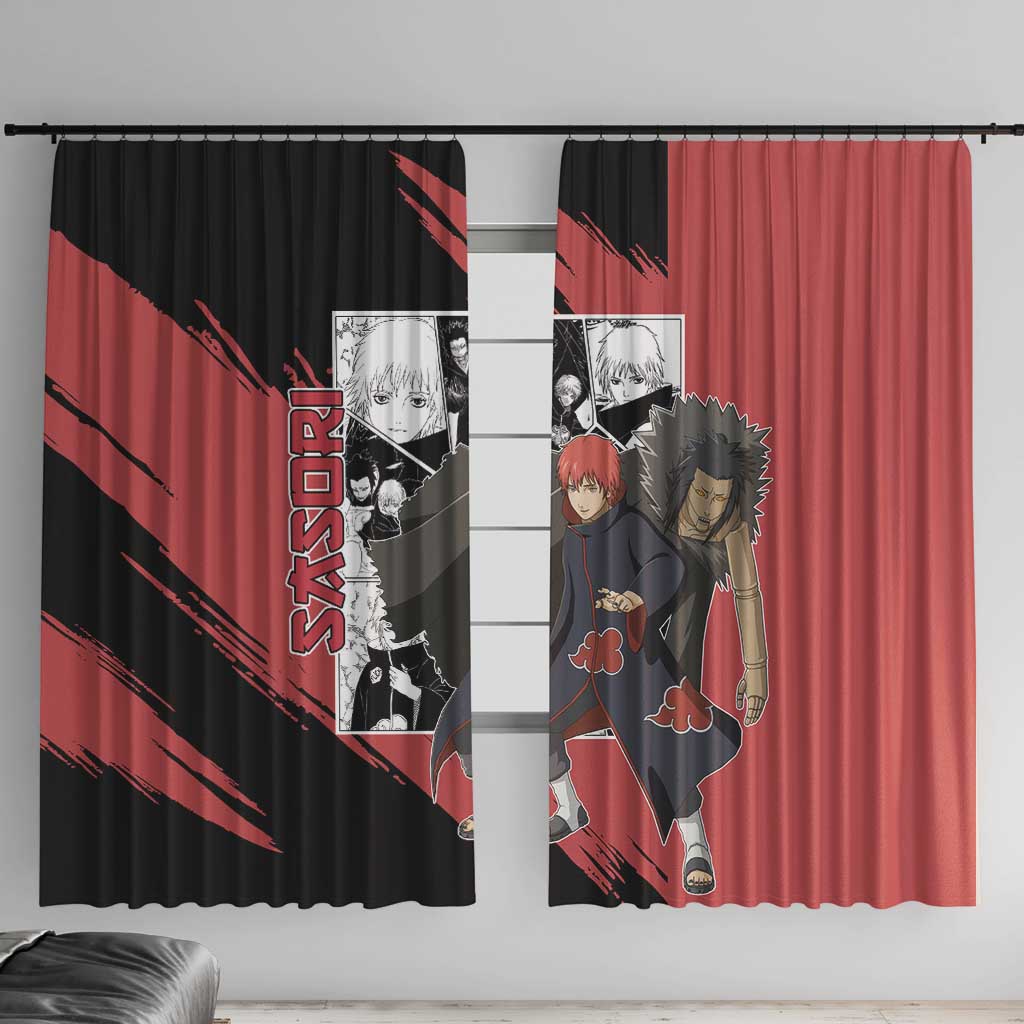 Sasori - Naruto Window Curtain Anime Mix Manga Style