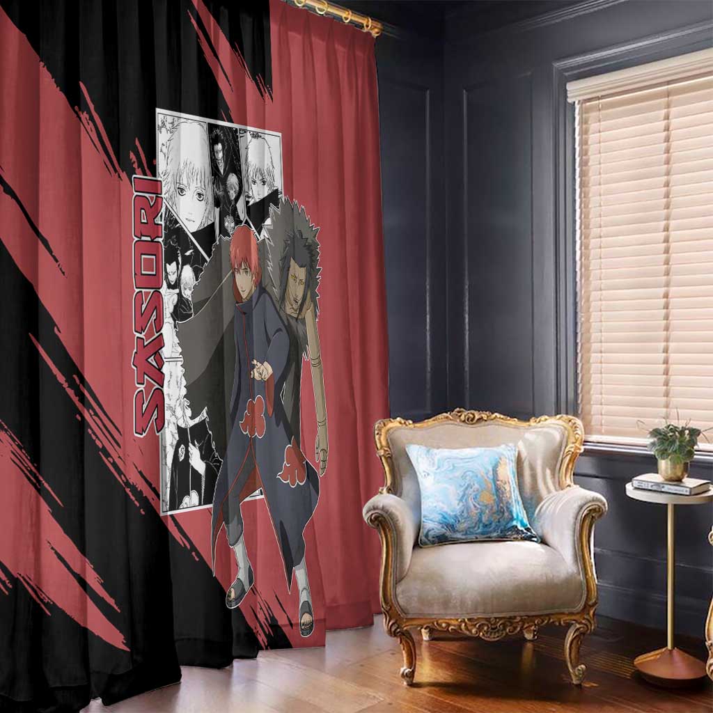 Sasori - Naruto Window Curtain Anime Mix Manga Style