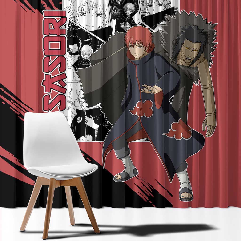 Sasori - Naruto Window Curtain Anime Mix Manga Style