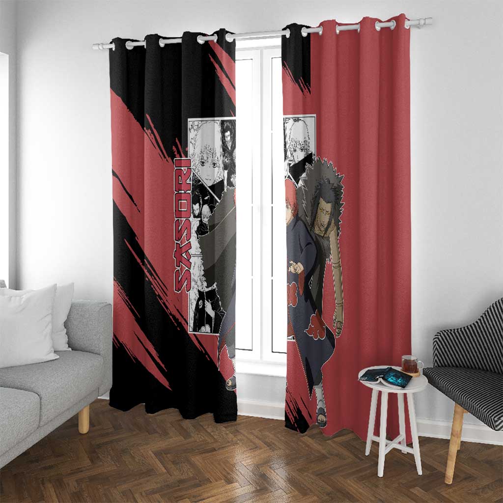 Sasori - Naruto Window Curtain Anime Mix Manga Style