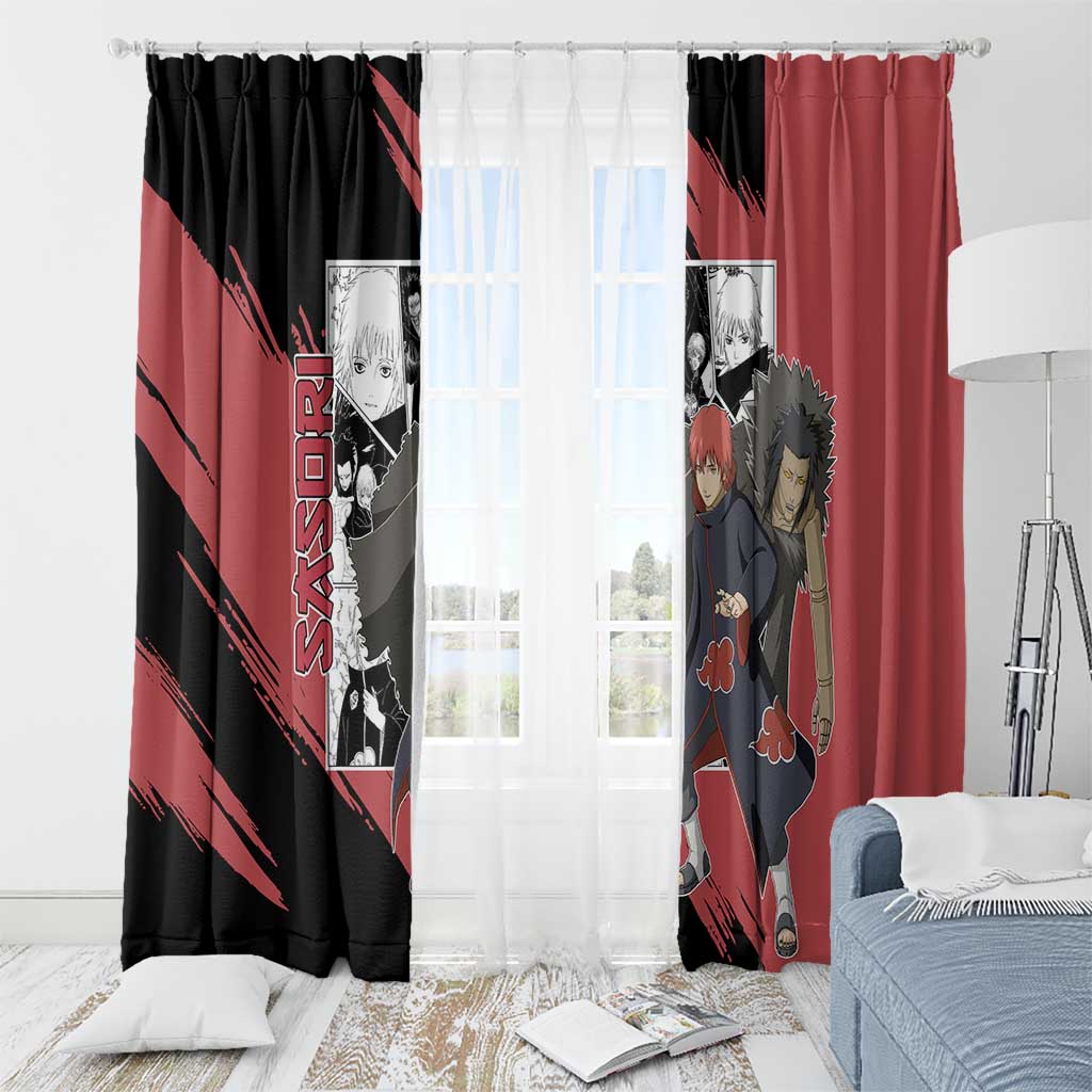 Sasori - Naruto Window Curtain Anime Mix Manga Style