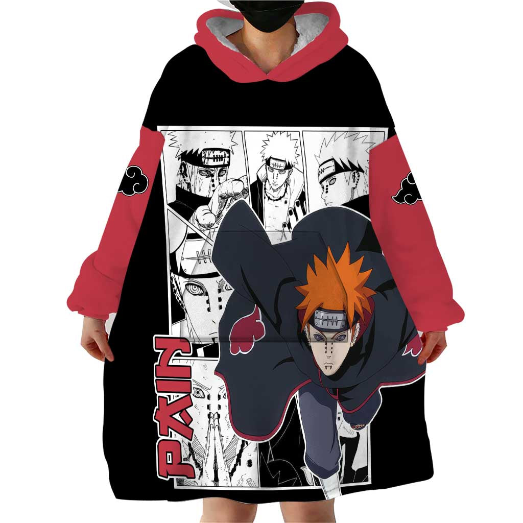 Pain - Naruto Wearable Blanket Hoodie Anime Mix Manga Style