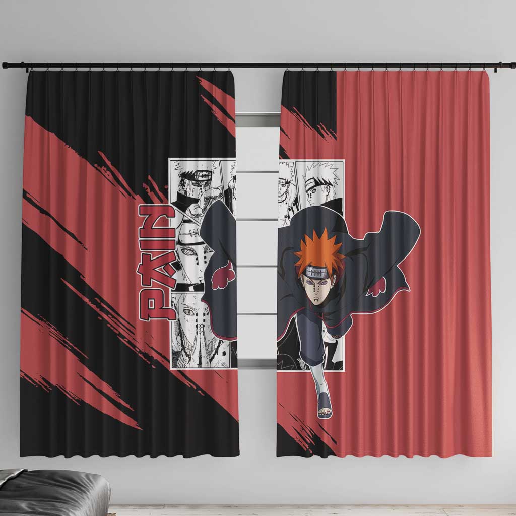 Pain - Naruto Window Curtain Anime Mix Manga Style