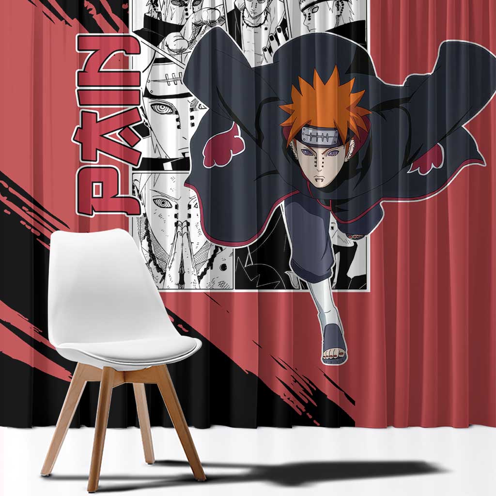 Pain - Naruto Window Curtain Anime Mix Manga Style
