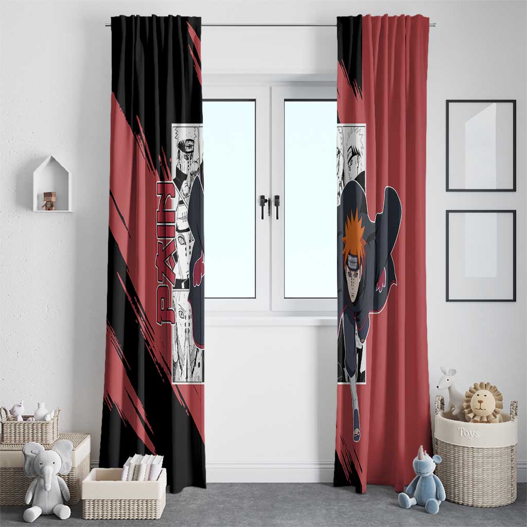 Pain - Naruto Window Curtain Anime Mix Manga Style