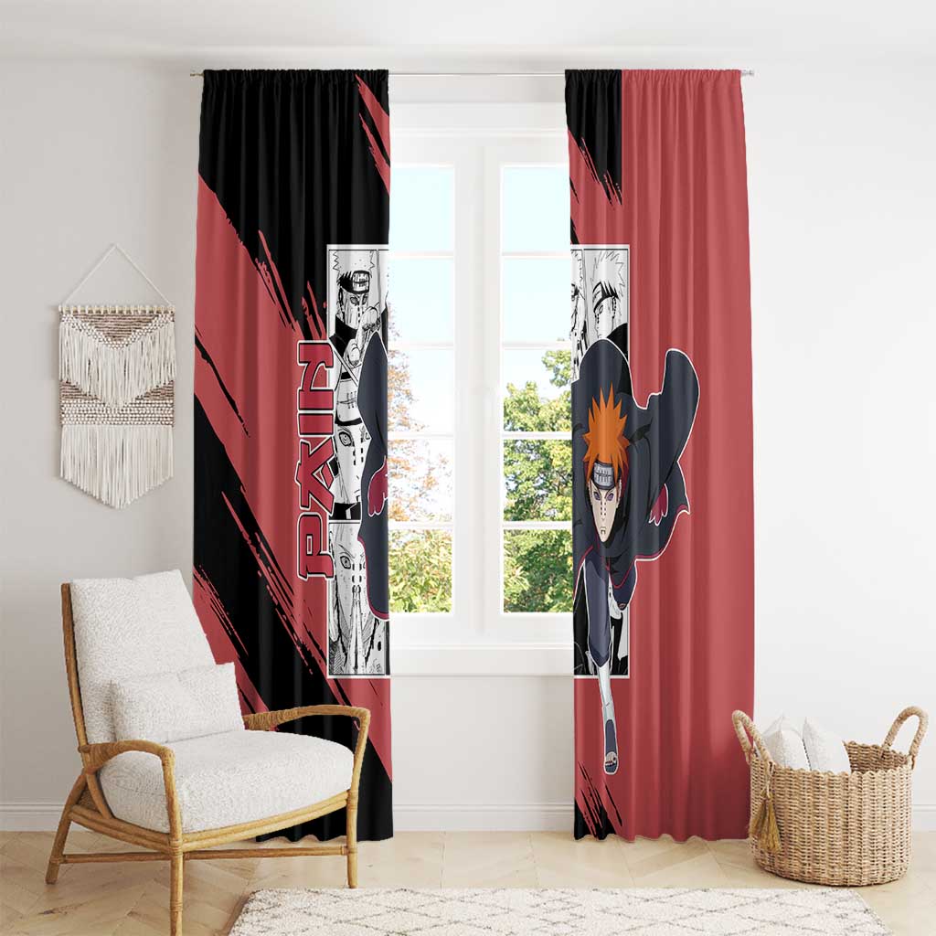 Pain - Naruto Window Curtain Anime Mix Manga Style