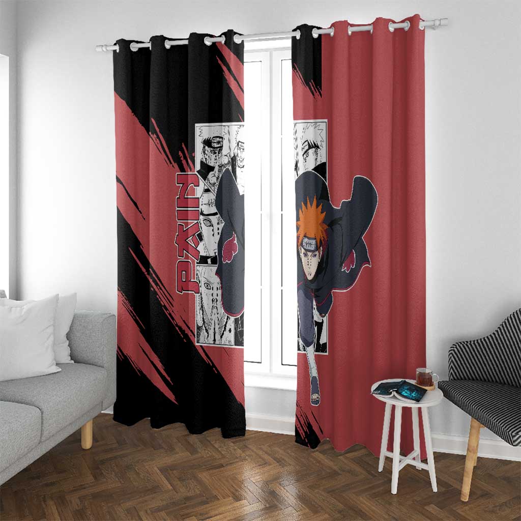 Pain - Naruto Window Curtain Anime Mix Manga Style