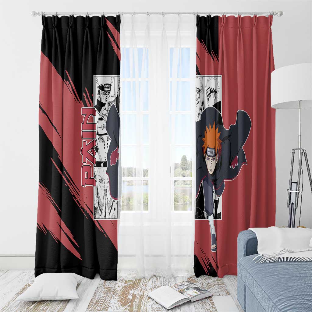 Pain - Naruto Window Curtain Anime Mix Manga Style