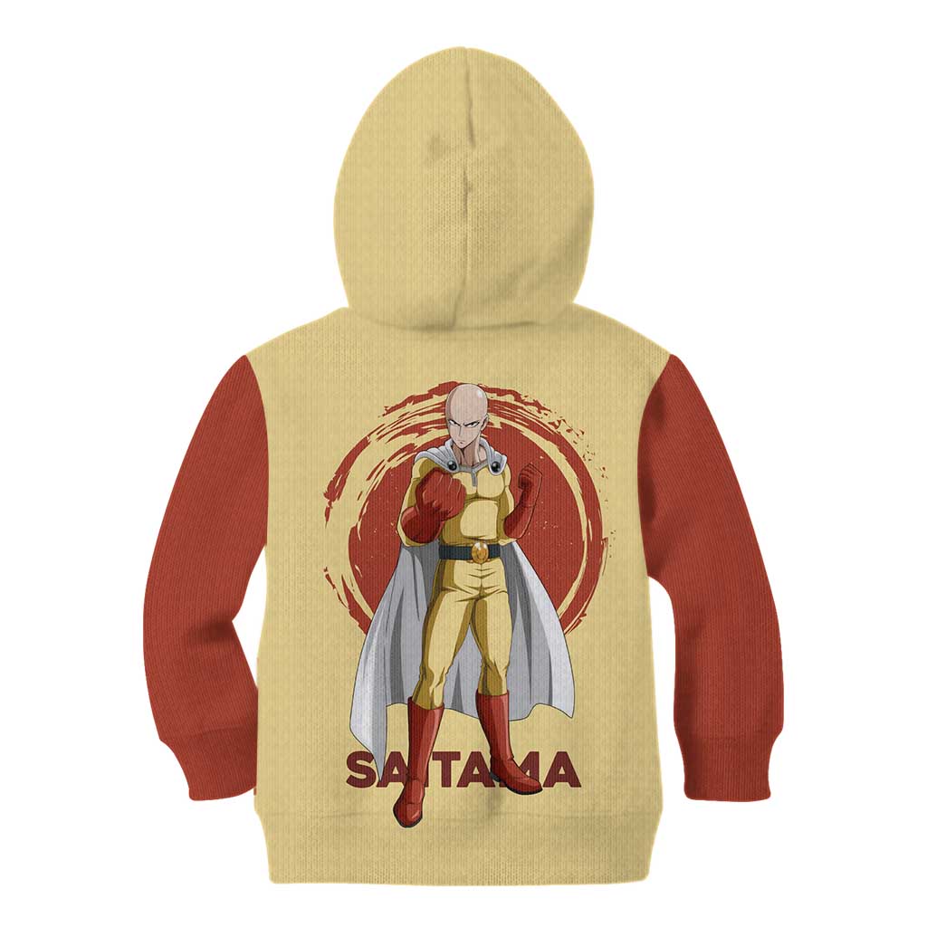 Saitama - One Punch Man Kid Hoodie Anime Text Pattern Style