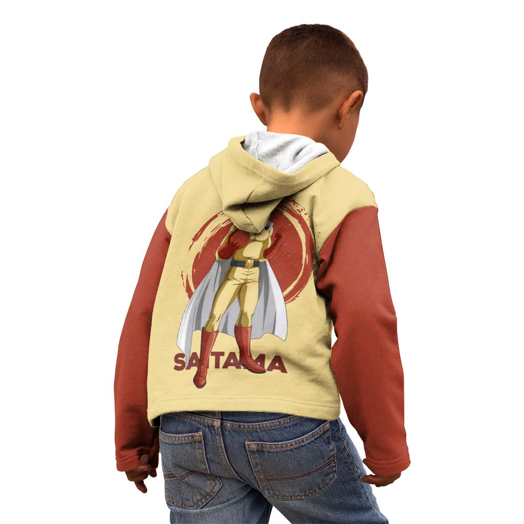 Saitama - One Punch Man Kid Hoodie Anime Text Pattern Style
