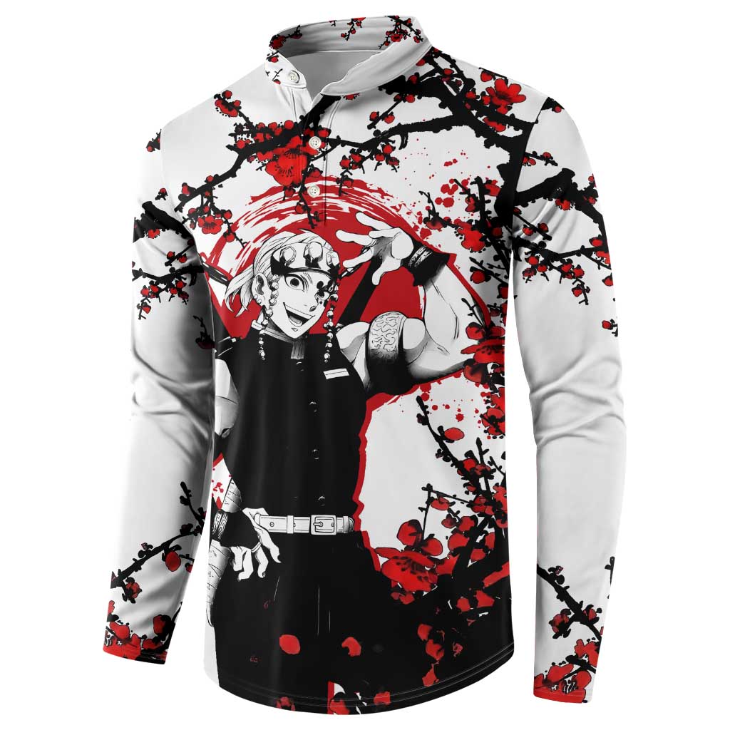 Tengen Uzui - Demon Slayer Button Sweatshirt Anime Japan Style