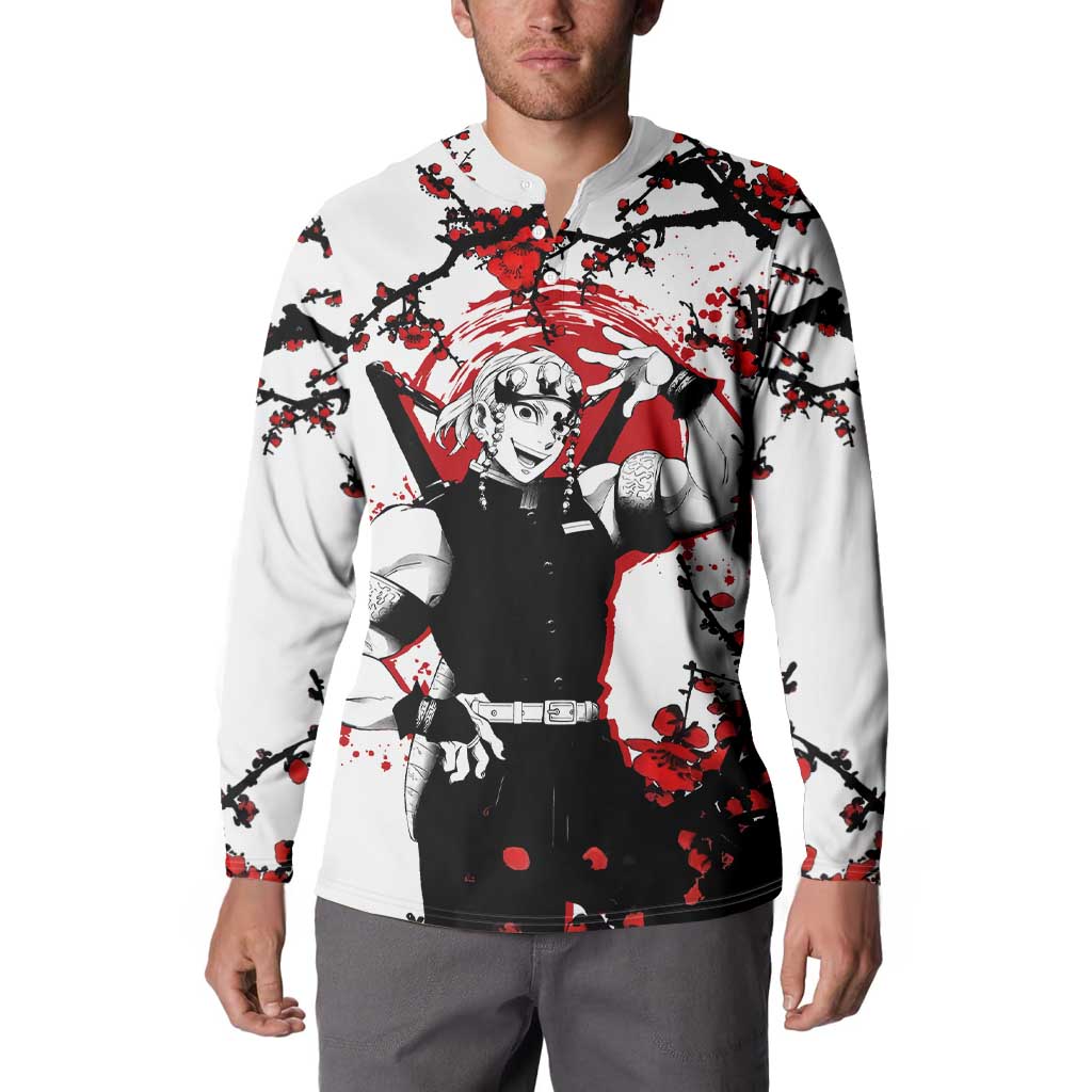 Tengen Uzui - Demon Slayer Button Sweatshirt Anime Japan Style