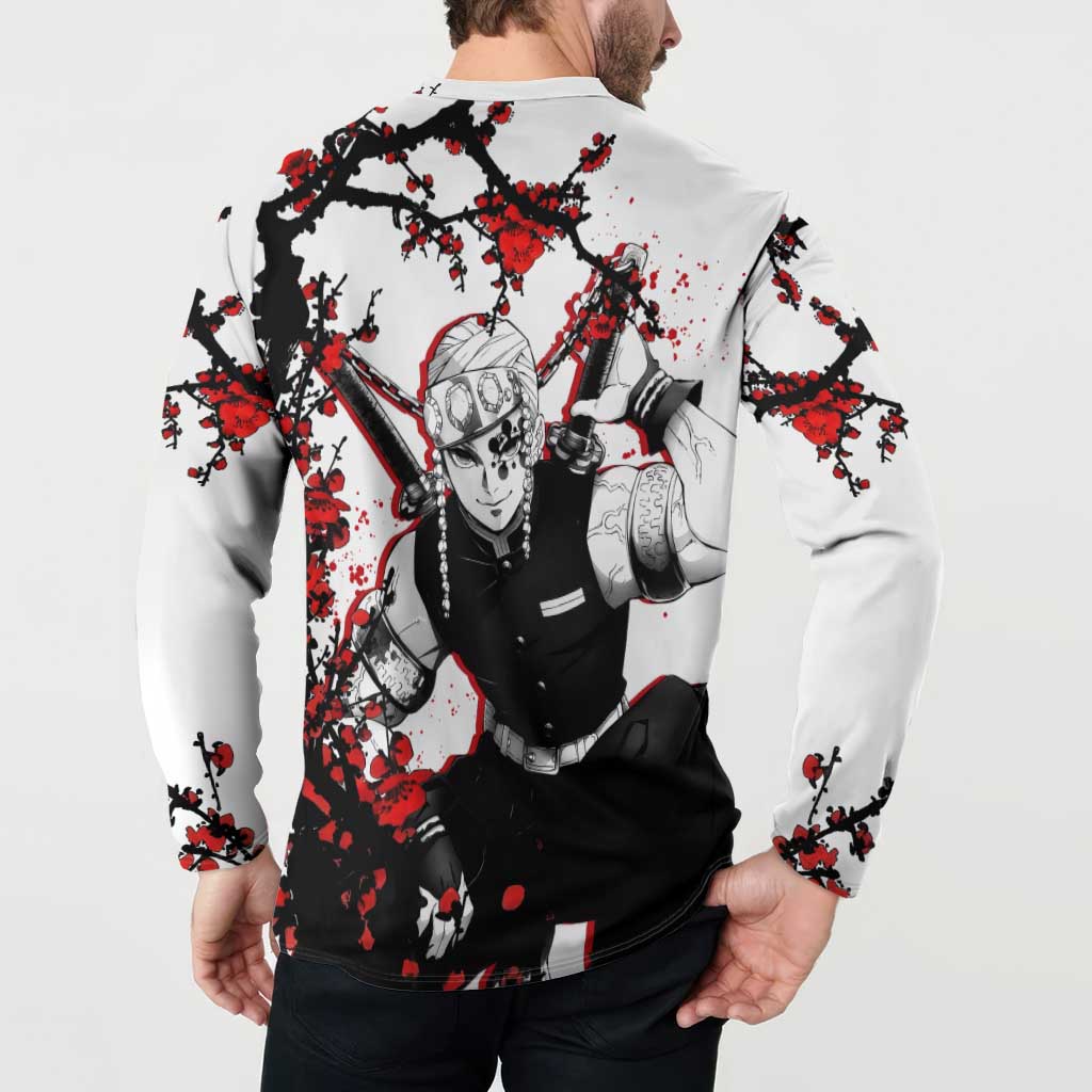 Tengen Uzui - Demon Slayer Button Sweatshirt Anime Japan Style