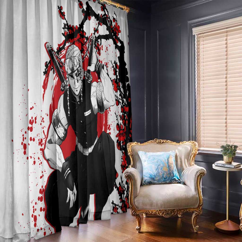 Tengen Uzui - Demon Slayer Window Curtain Anime Japan Style