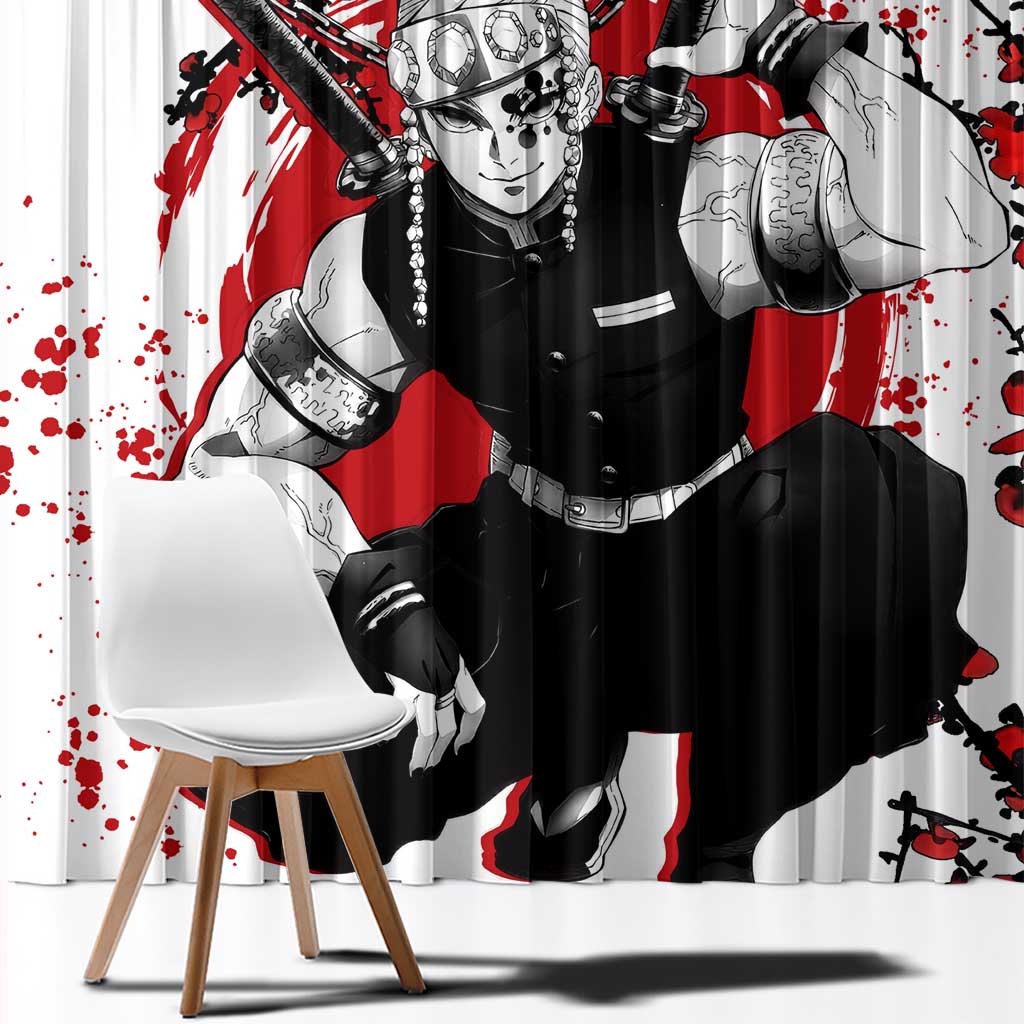 Tengen Uzui - Demon Slayer Window Curtain Anime Japan Style