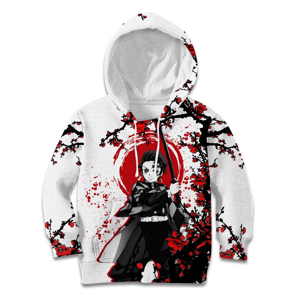 Zenitsu Agatsuma - Demon Slayer Kid Hoodie Anime Text Pattern Style