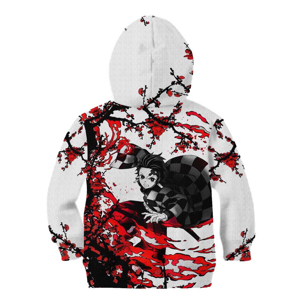 Zenitsu Agatsuma - Demon Slayer Kid Hoodie Anime Text Pattern Style